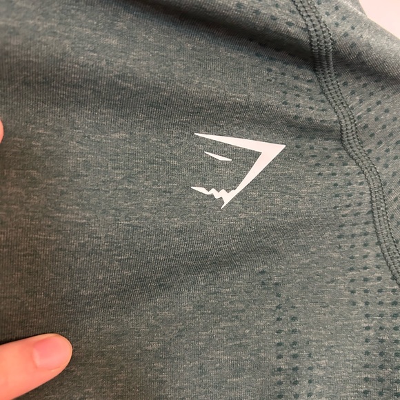 Gymshark Dark Green Long Sleeve Crop Top - Picture 3 of 7